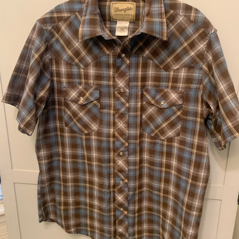 Men’s Wrangler Western Shirt sz L
